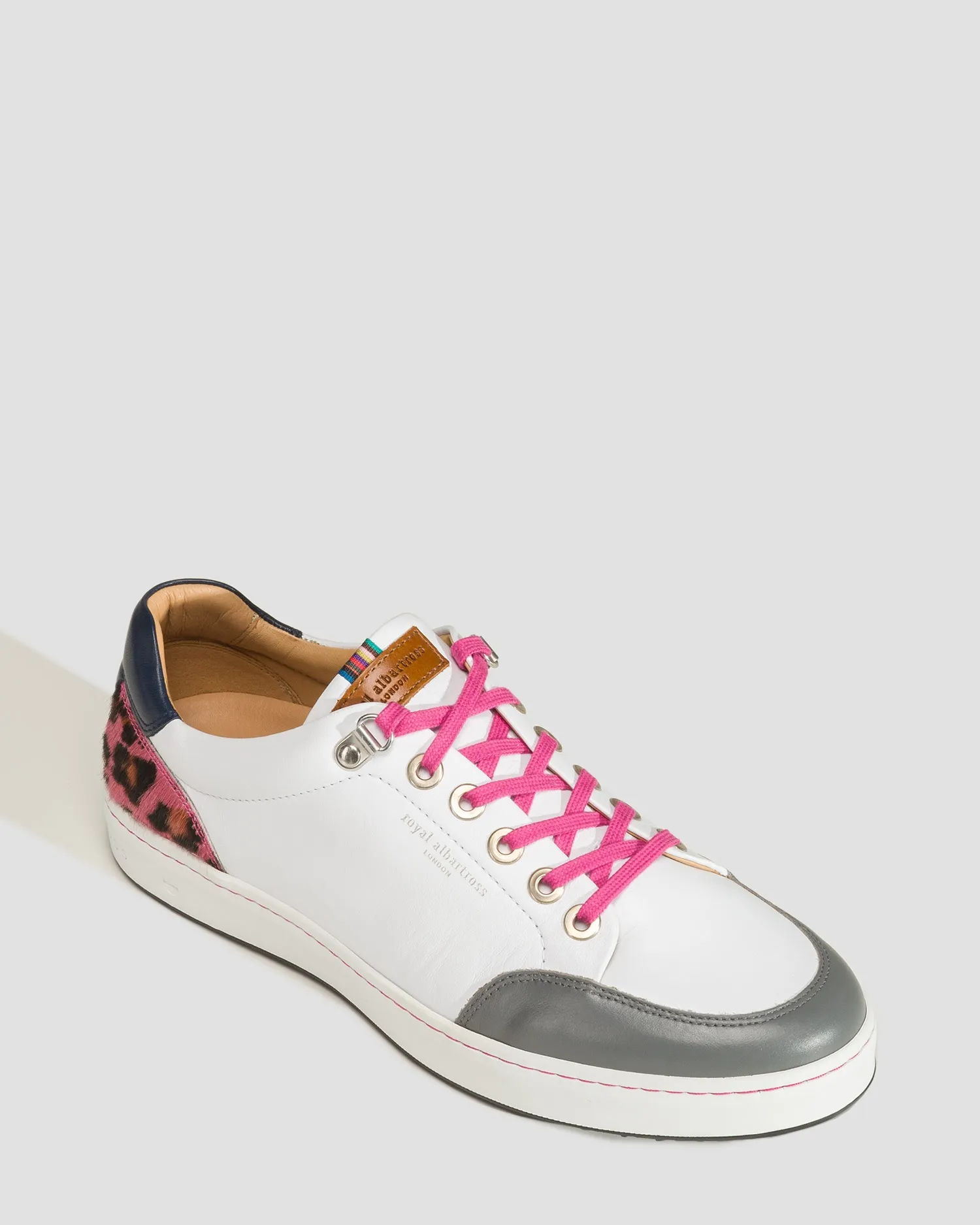 Golf shoes Royal Albartross Fieldfox ss23ffie961-pinkleopardwhitegrey