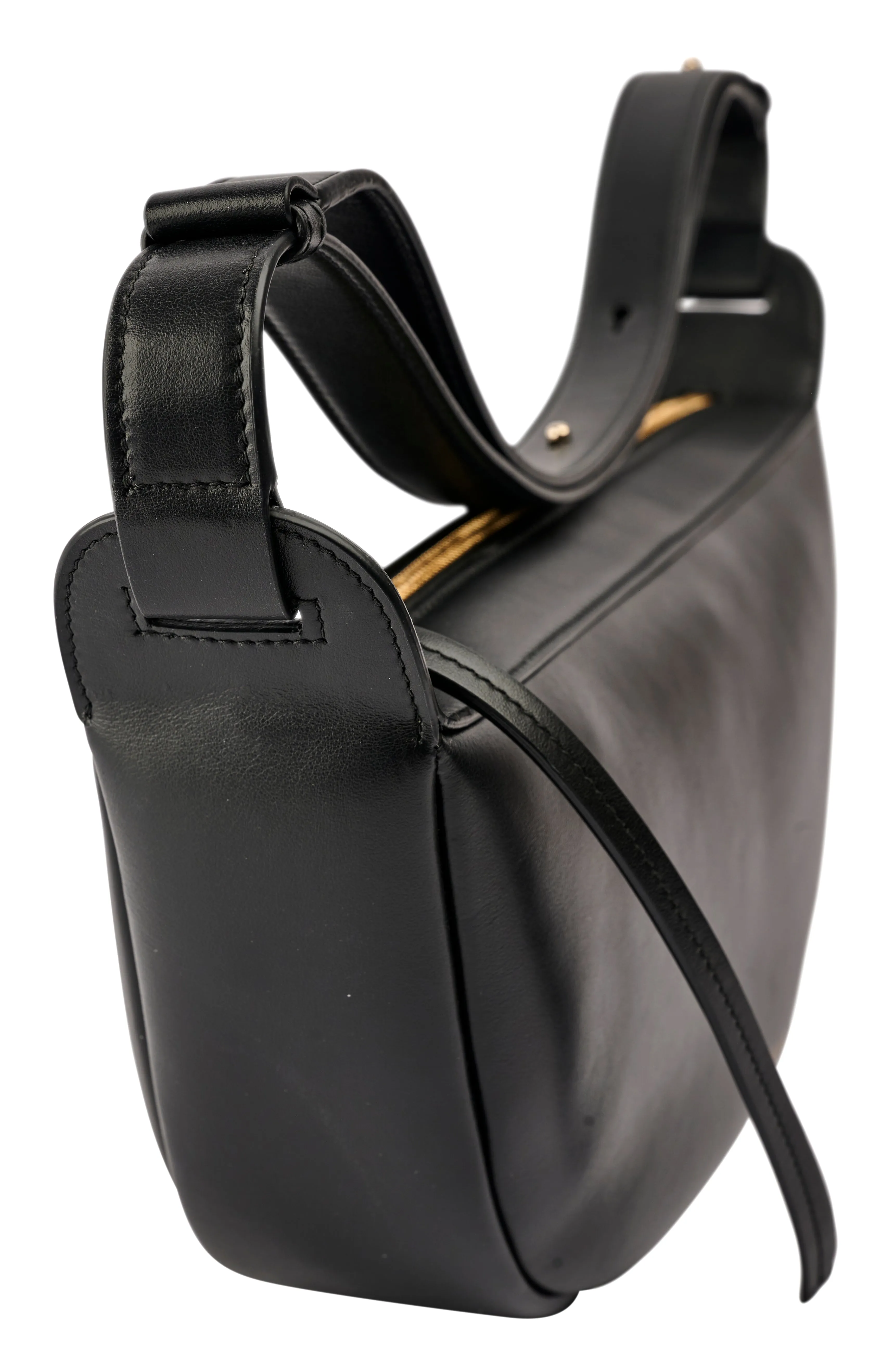 Grace Black Adjustable Baguette Bag