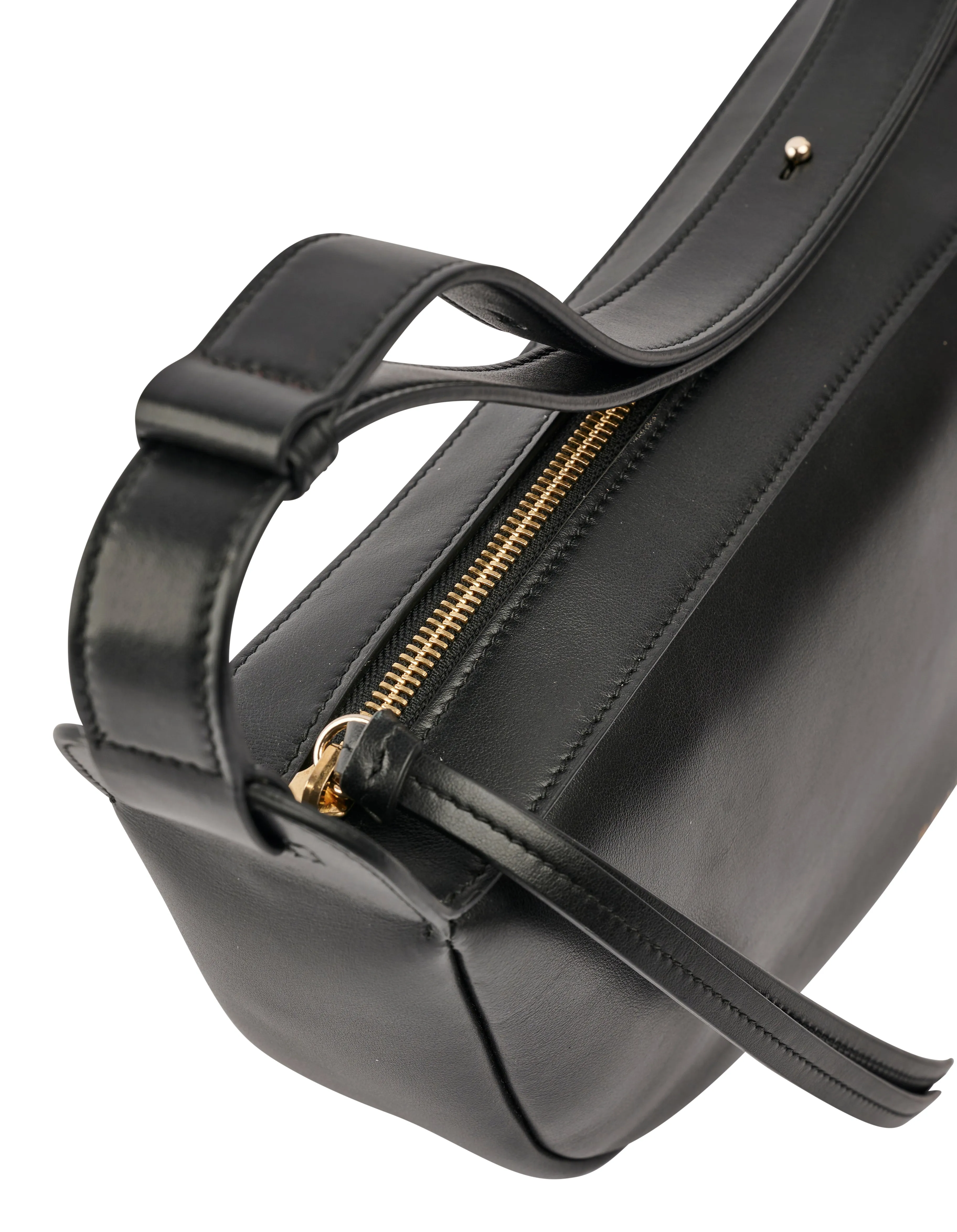 Grace Black Adjustable Baguette Bag