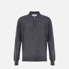 GRAN SASSO   Half Zip Cashmere Polo 