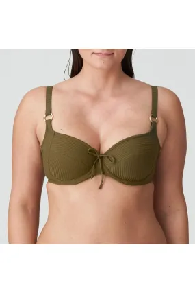 Green bikini underwired and non padded- Unas1 Primadonna Discount- Bikini underwired plus sizes, control       Bonn