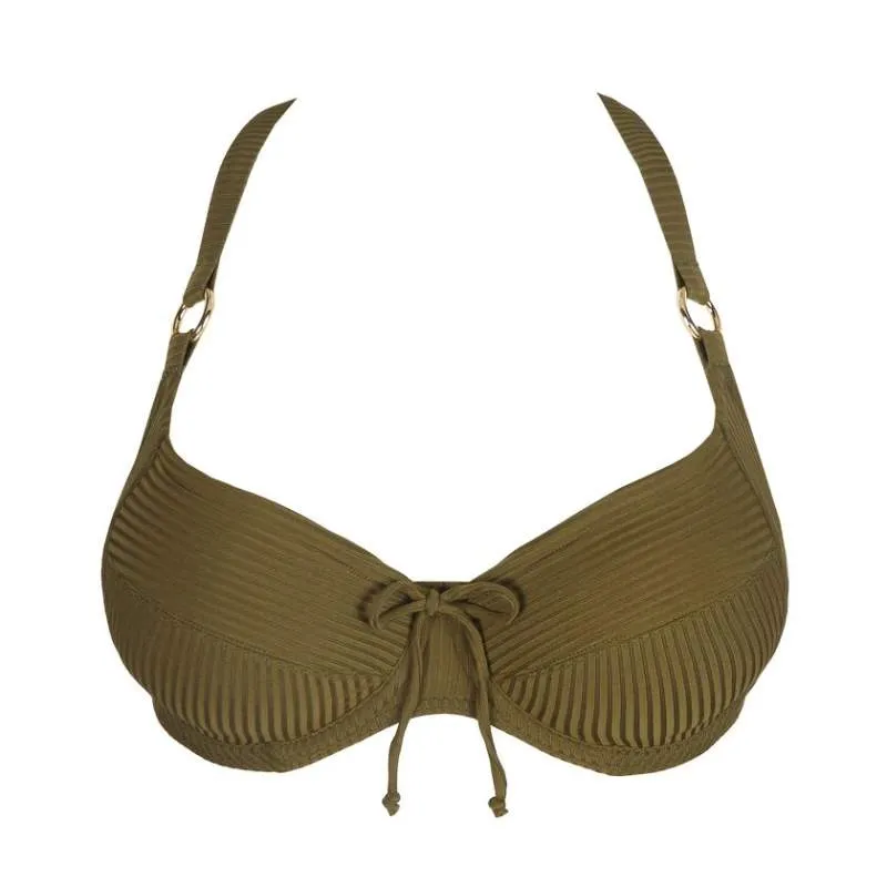 Green bikini underwired and non padded- Unas1 Primadonna Discount- Bikini underwired plus sizes, control       Bonn