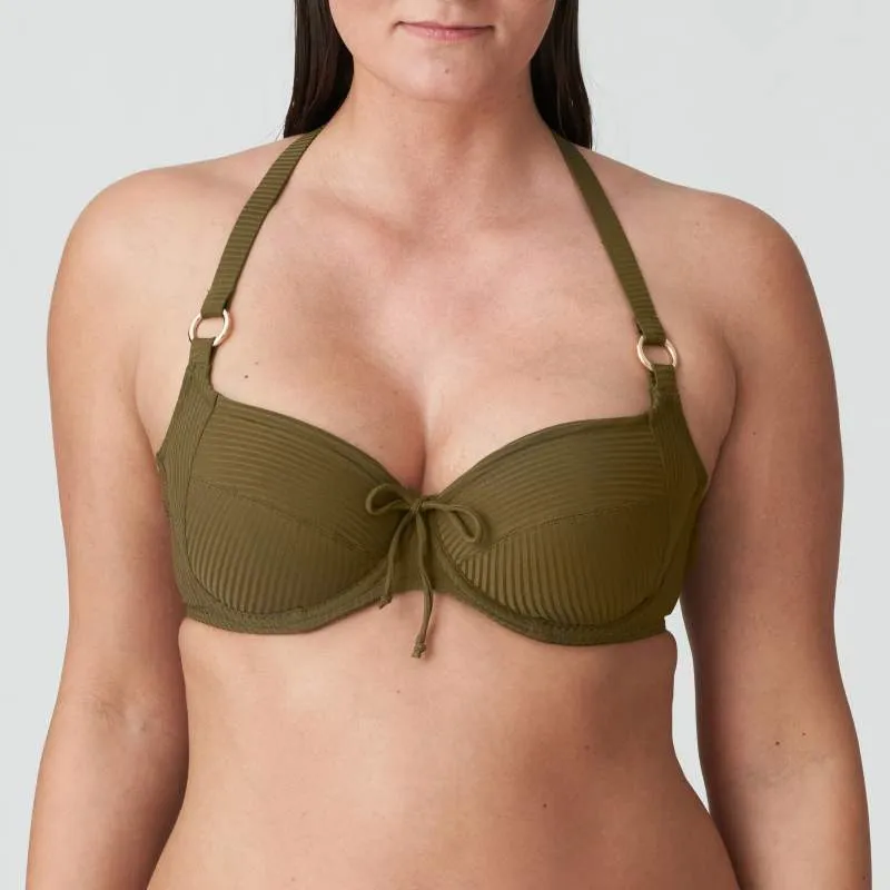 Green bikini underwired and non padded- Unas1 Primadonna Discount- Bikini underwired plus sizes, control       Bonn