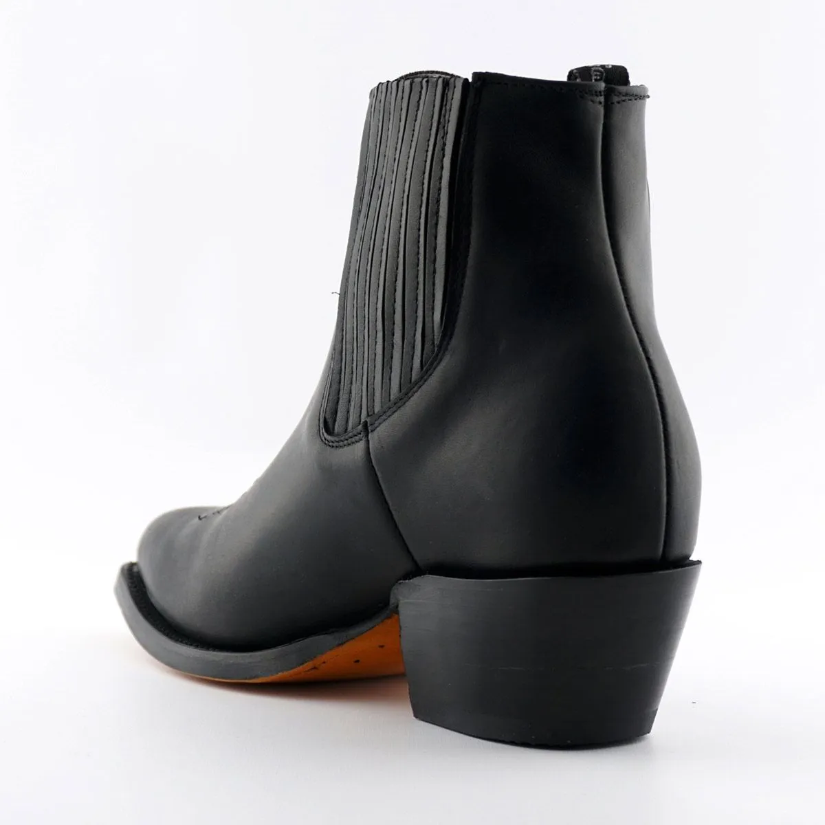 Grinders - Maverick Black Leather Cowboy / Western Style Boots