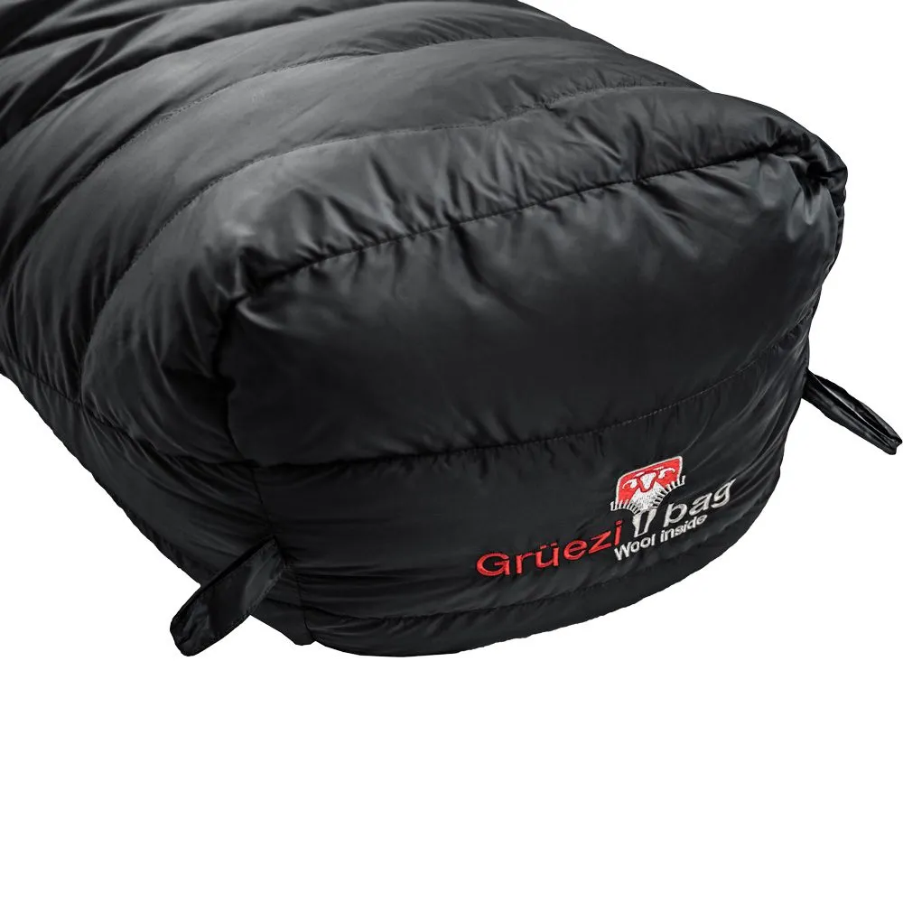 Gr\u00fcezi Bag - Biopod Down Hybrid Ice Extreme 200 Wide Sleeping Bag deep asphalt
