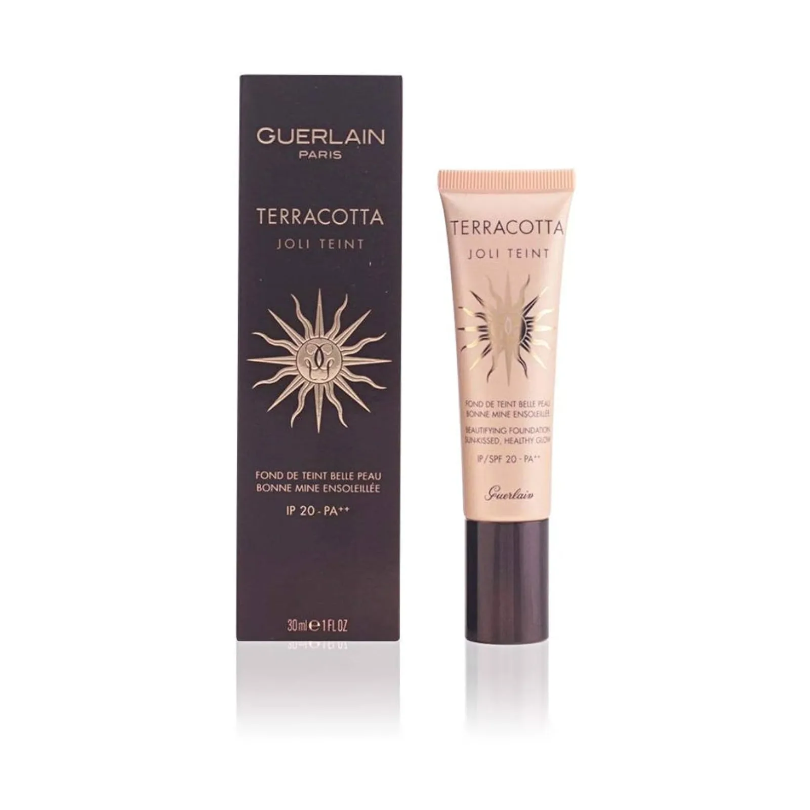 Guerlain Terracotta Joli Teint Healthy Glow Foundation SPF 20 1.0 oz Natural Makeup