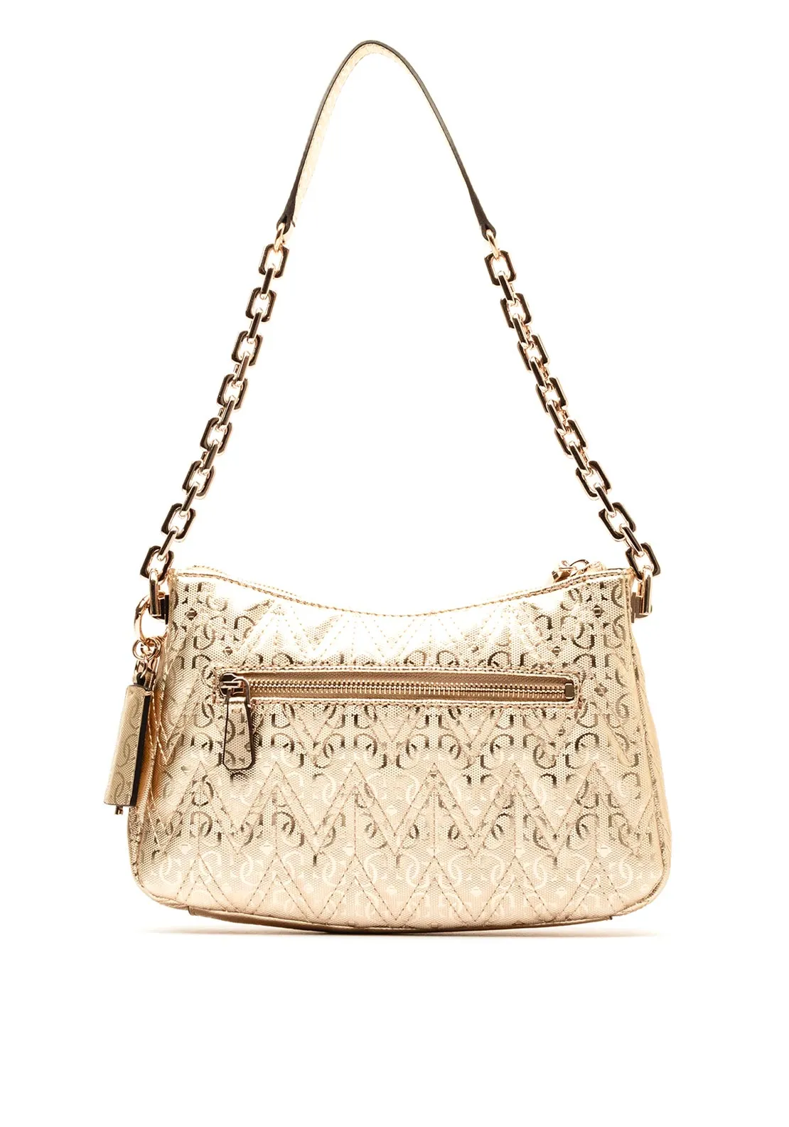 Guess Adelard Quilted Shoulder Bag, Gold