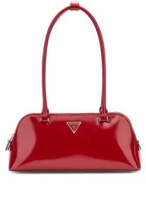 Guess Arnela Patent Shoulder Bag, Red