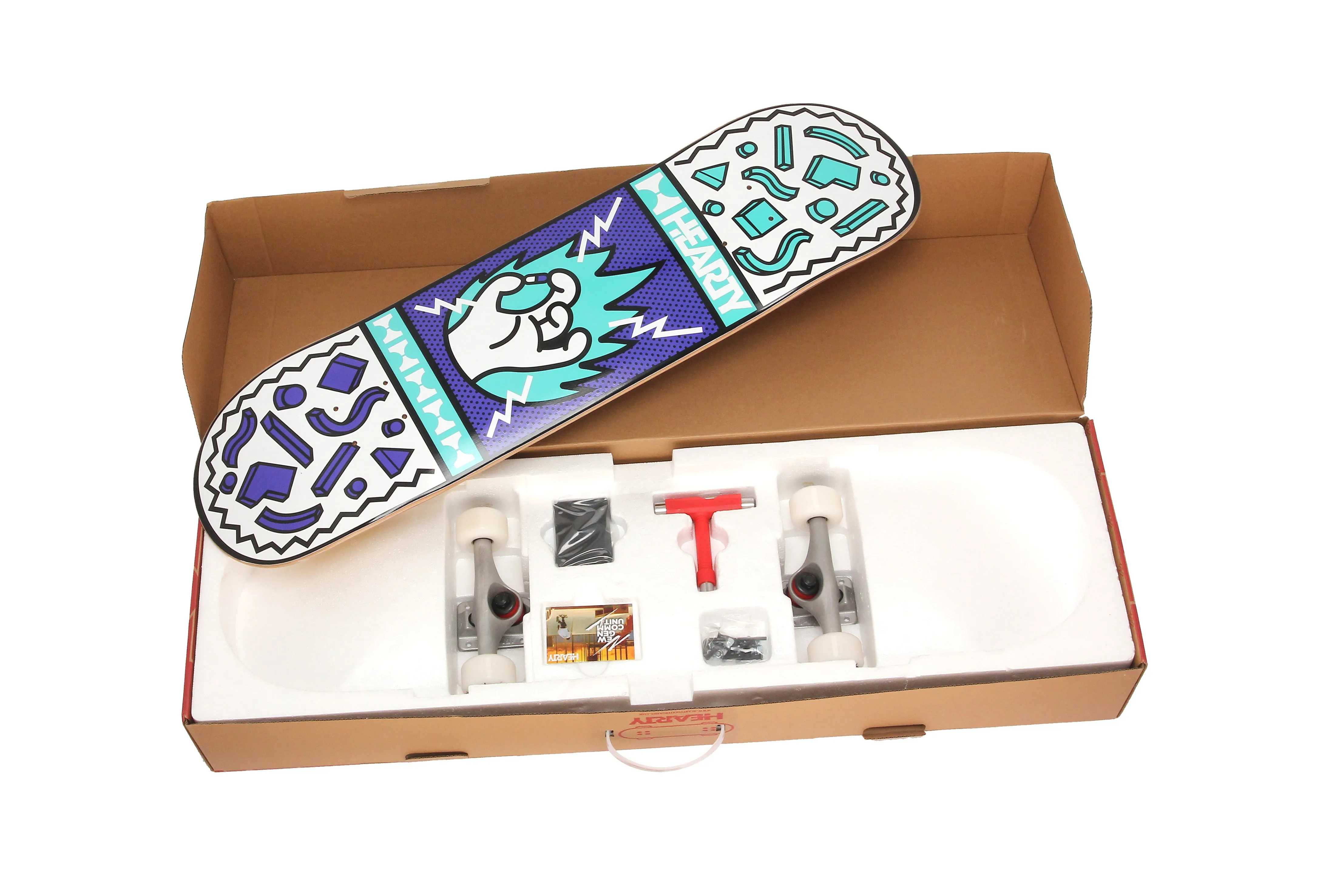 Hearty Pro-Complete Skateboard Pack- Unassembled- 8.0