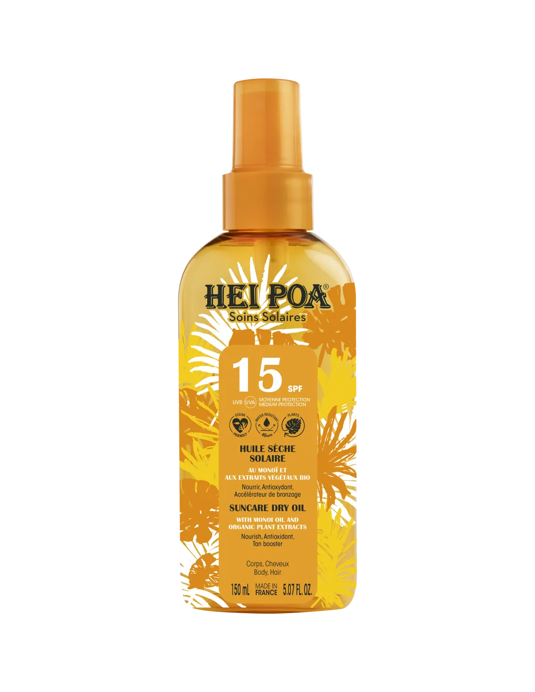Hei Poa Dry Oil Body And Hair Spf15 150Ml
