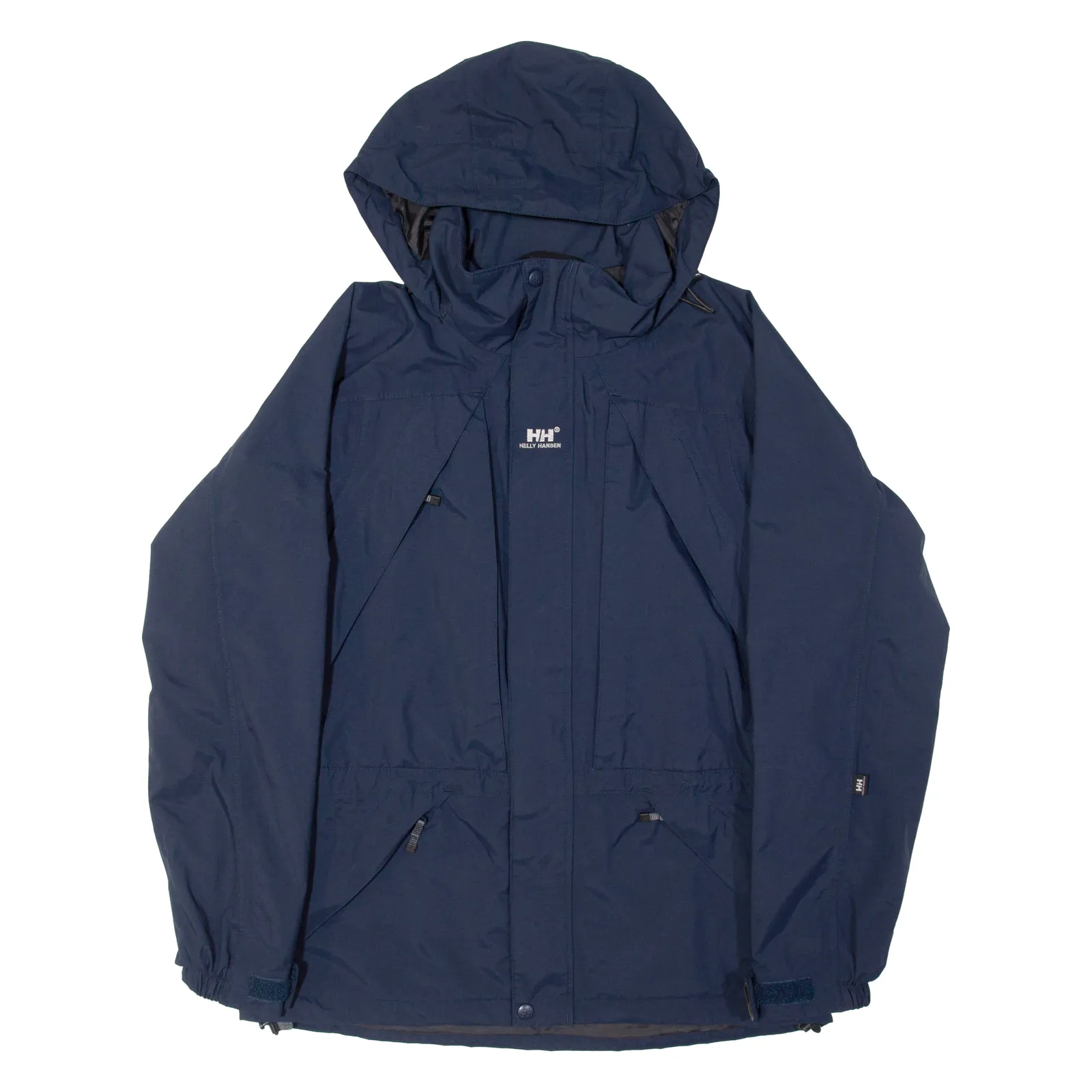 HELLY HANSEN Mens Rain Jacket Blue Nylon Hooded XS
