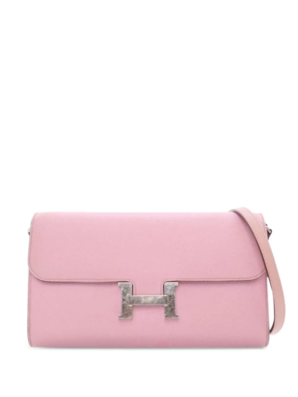 Hermès Pre-Owned 2022 Epsom Constance To Go Wallet crossbody bag - Pink