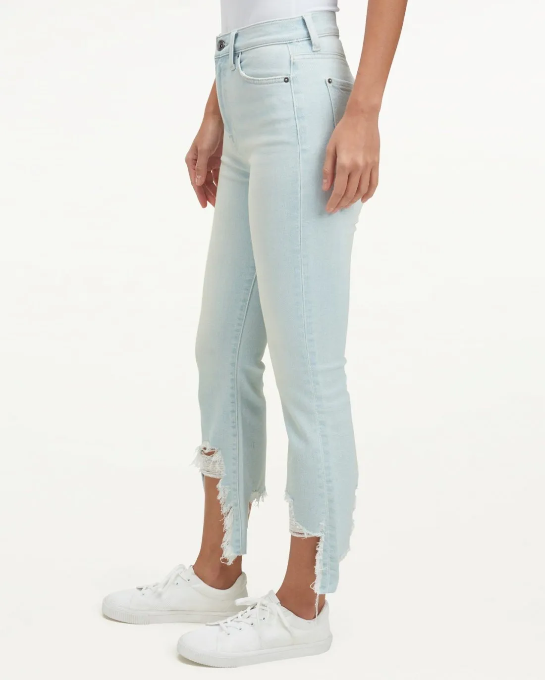 High Waist Slim Kick Jeans