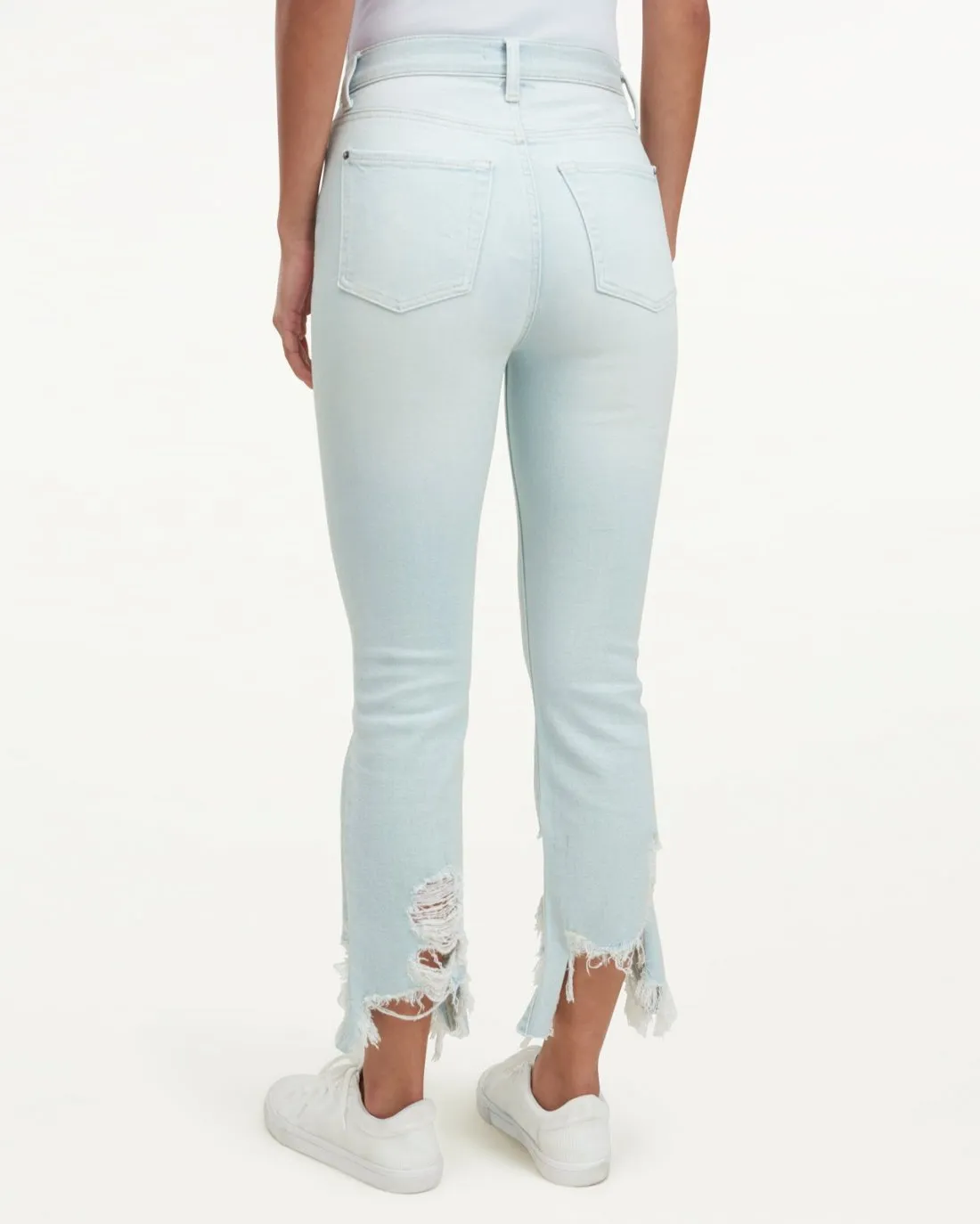 High Waist Slim Kick Jeans