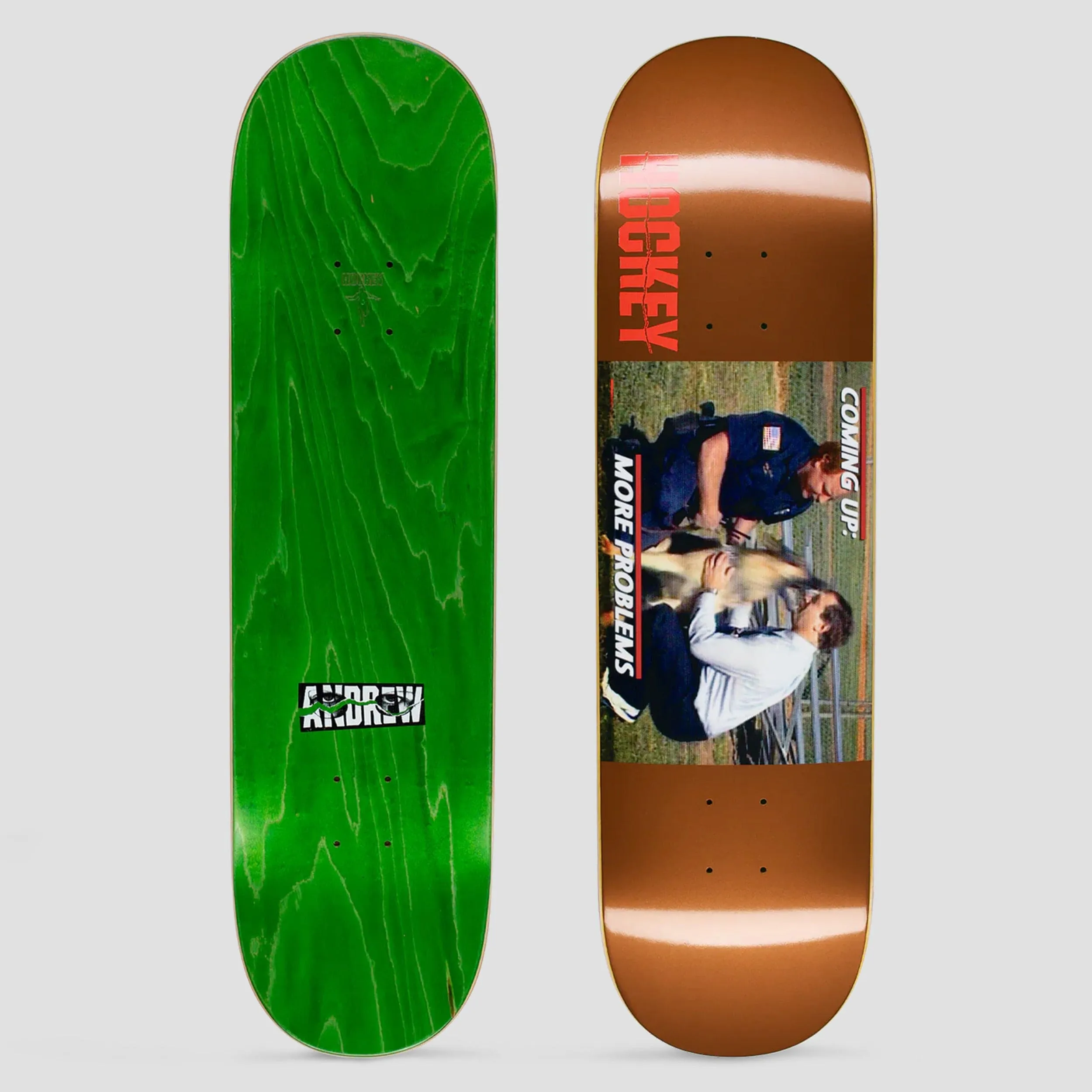 Hockey 8.38 Andrew Allen More Problems Skateboard Deck