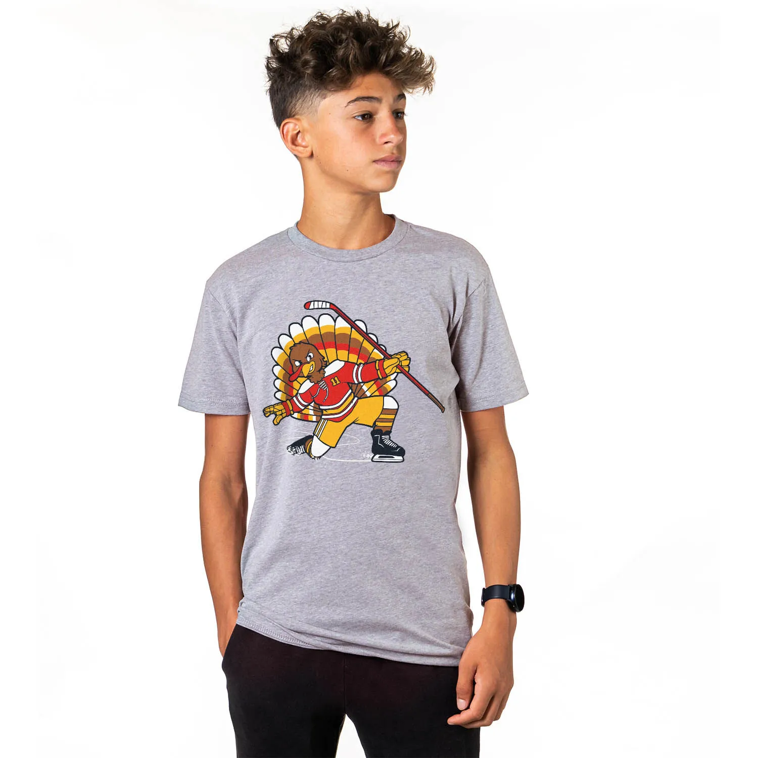Hockey Short Sleeve T-Shirt - Cage Free Turkey Celly 