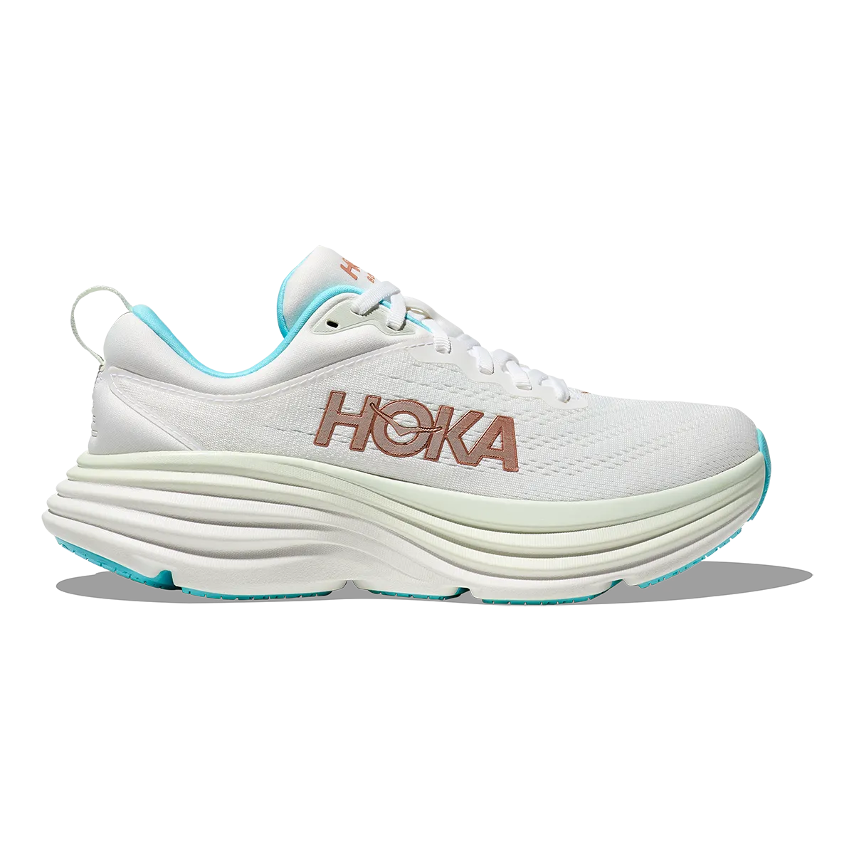Hoka Bondi 8 - Frost - Rose Gold