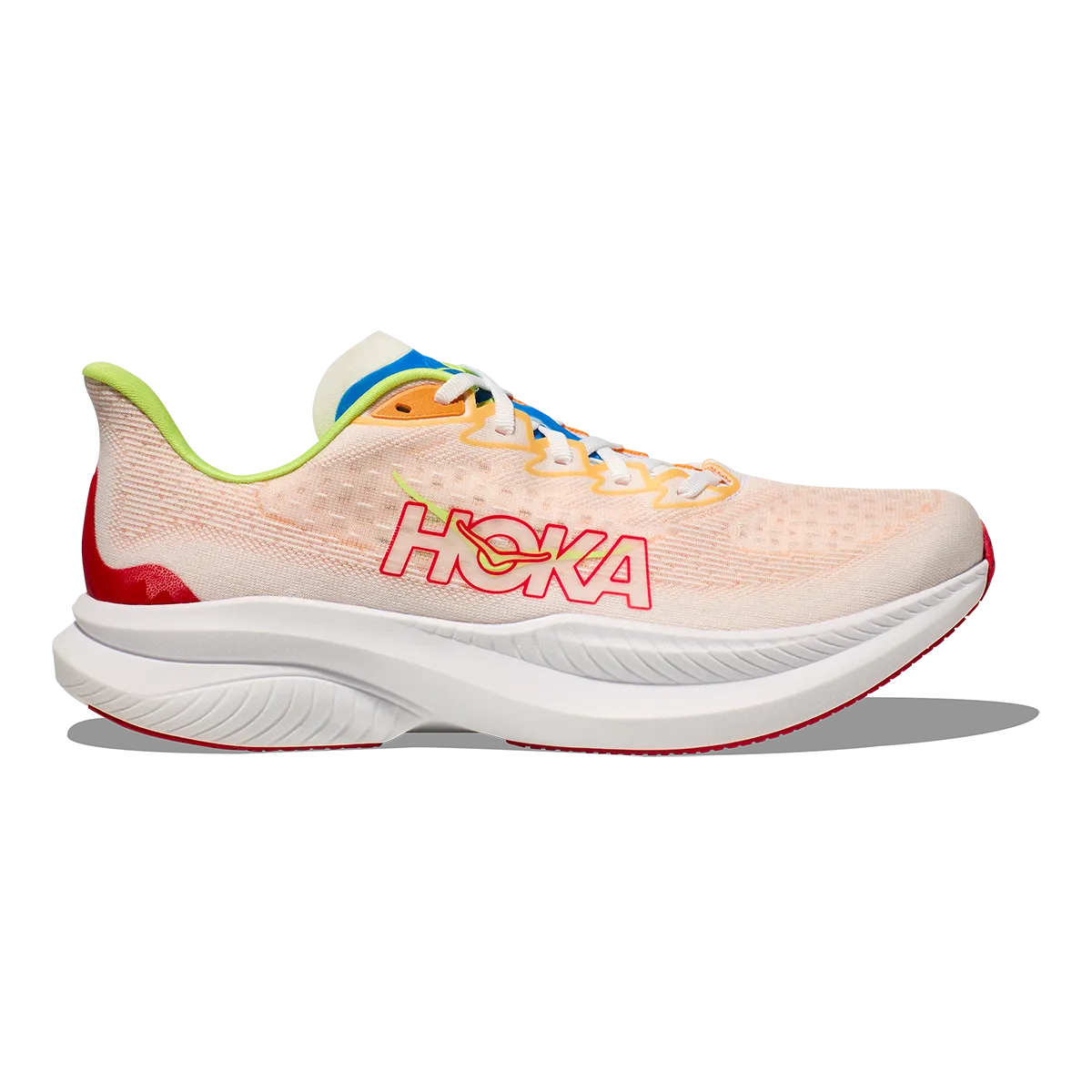 Hoka Mach 6 - White - Solar Flare