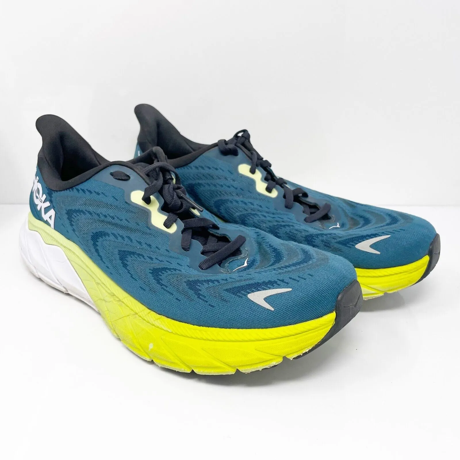 Hoka One One Mens Arahi 6 1123194 BGBCR Blue Running Shoes Sneakers Size 10 D