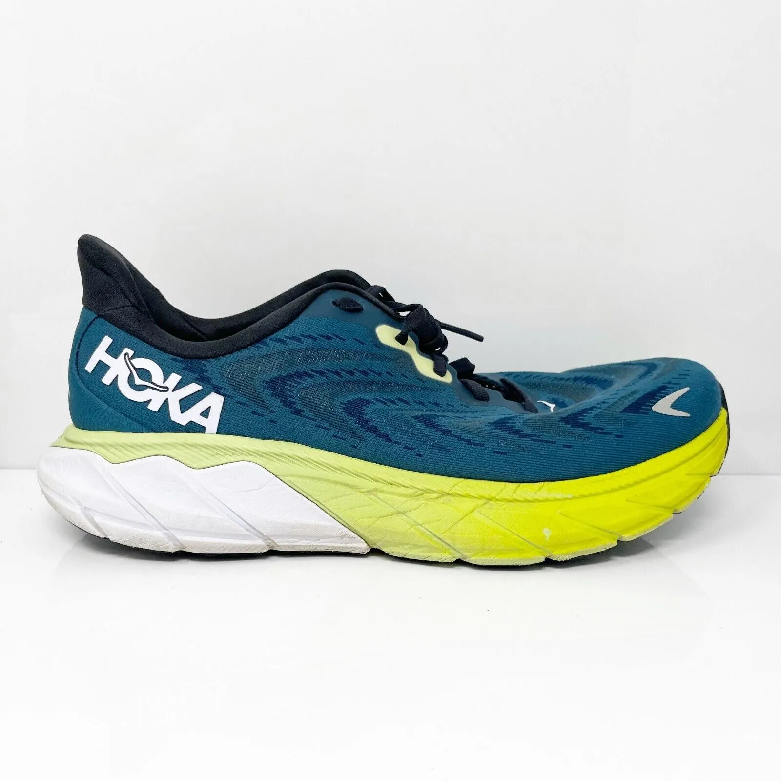 Hoka One One Mens Arahi 6 1123194 BGBCR Blue Running Shoes Sneakers Size 10 D