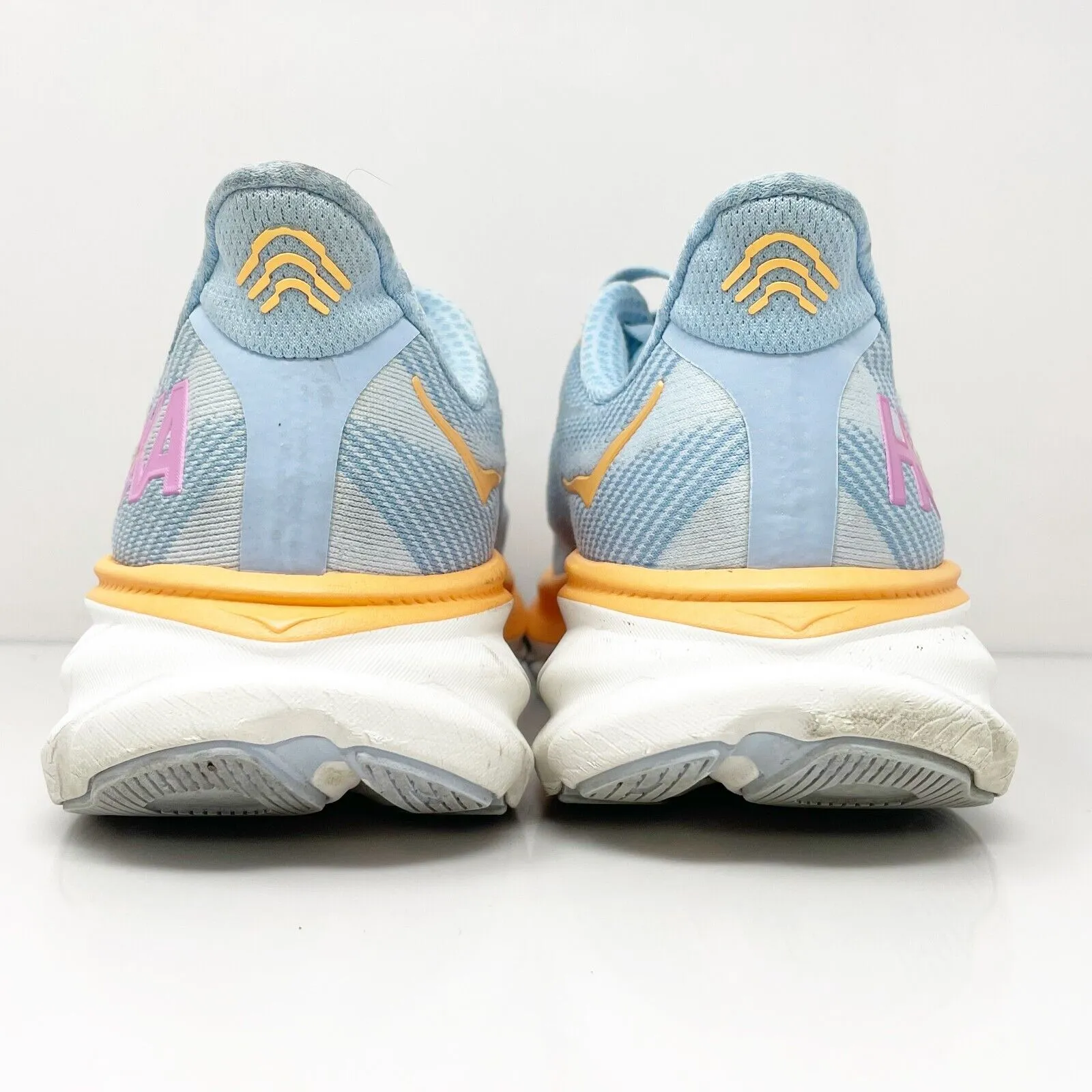 Hoka One One Womens Clifton 9 1127896 ABIW Blue Running Shoes Sneakers Size 10 B