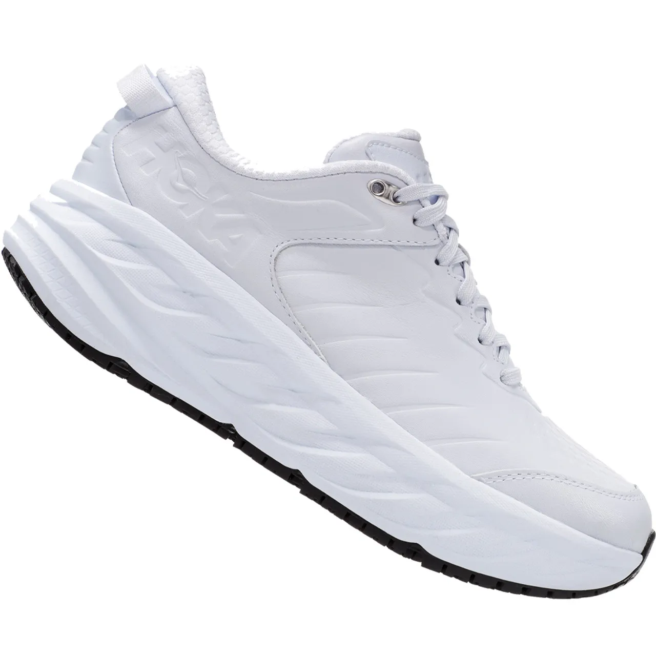 HOKA ONE ONE Women's Bondi Slip Resistant - White (Medium Width)