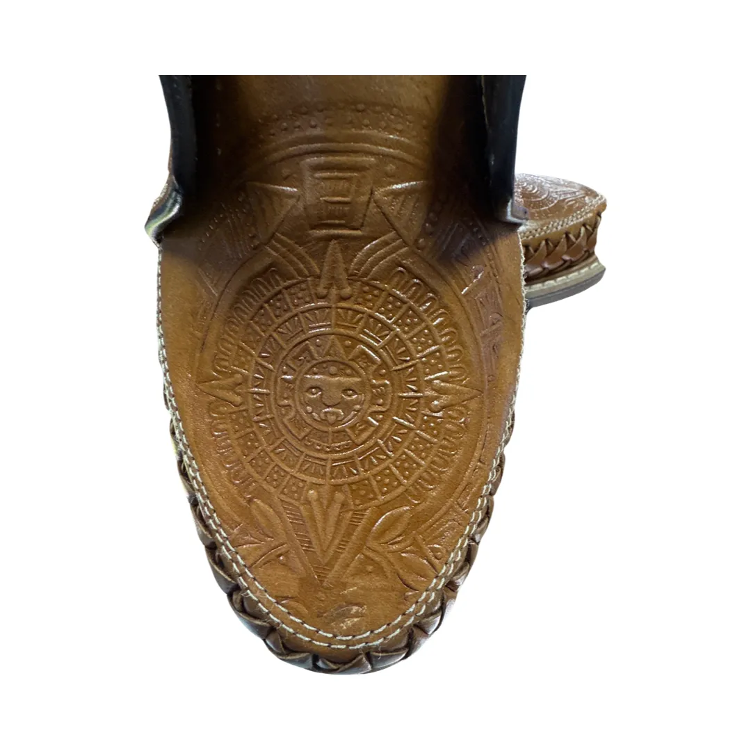 Honey Brown Leather Aztec Men’s shoes