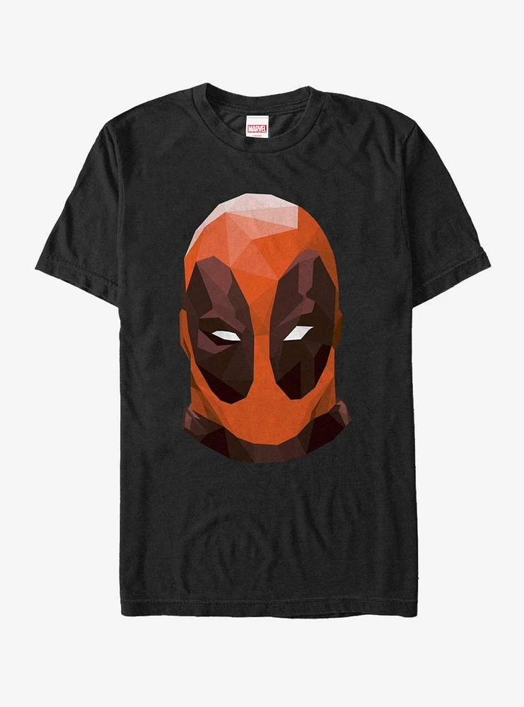 Hot Topic Marvel Geometric Deadpool Mask T-Shirt