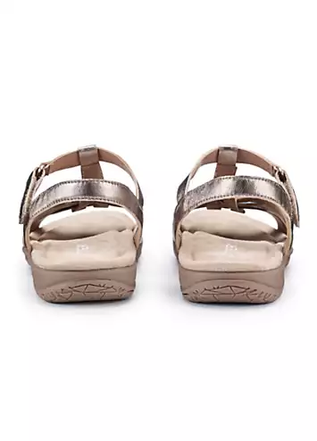 Hotter Rainer Rose Gold Women’s Sandals | Grattan