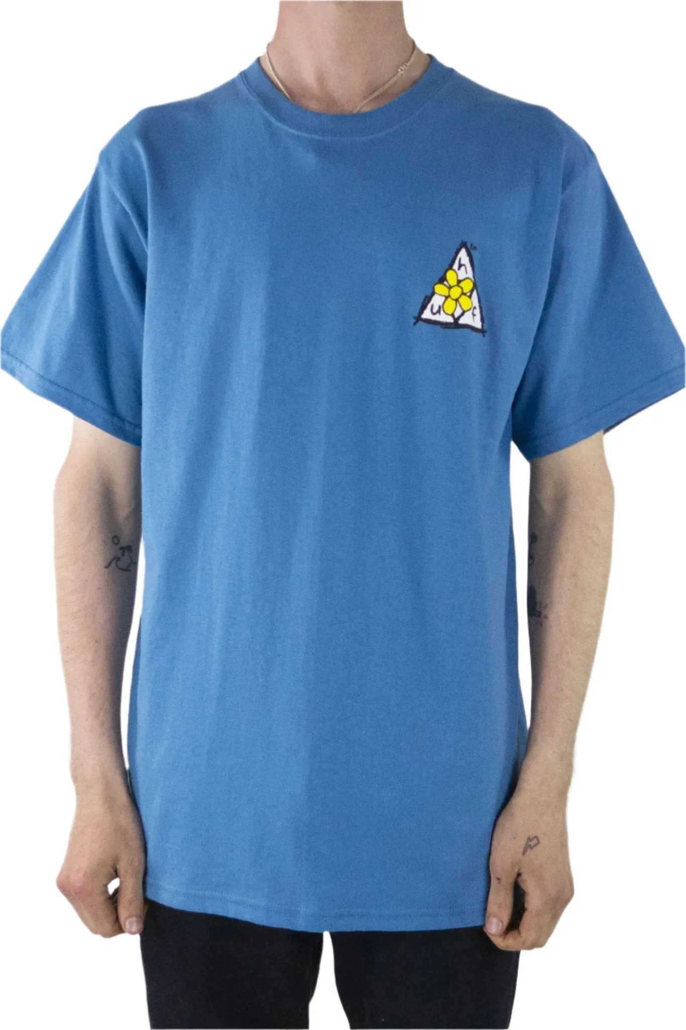 HUF Pushing Daisies TT T-Shirt - Columbia Blue exclusive at Remix
