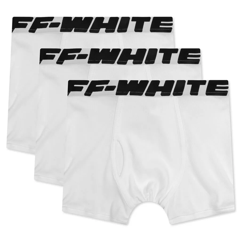 Industrial Tripack Boxer - White/Black