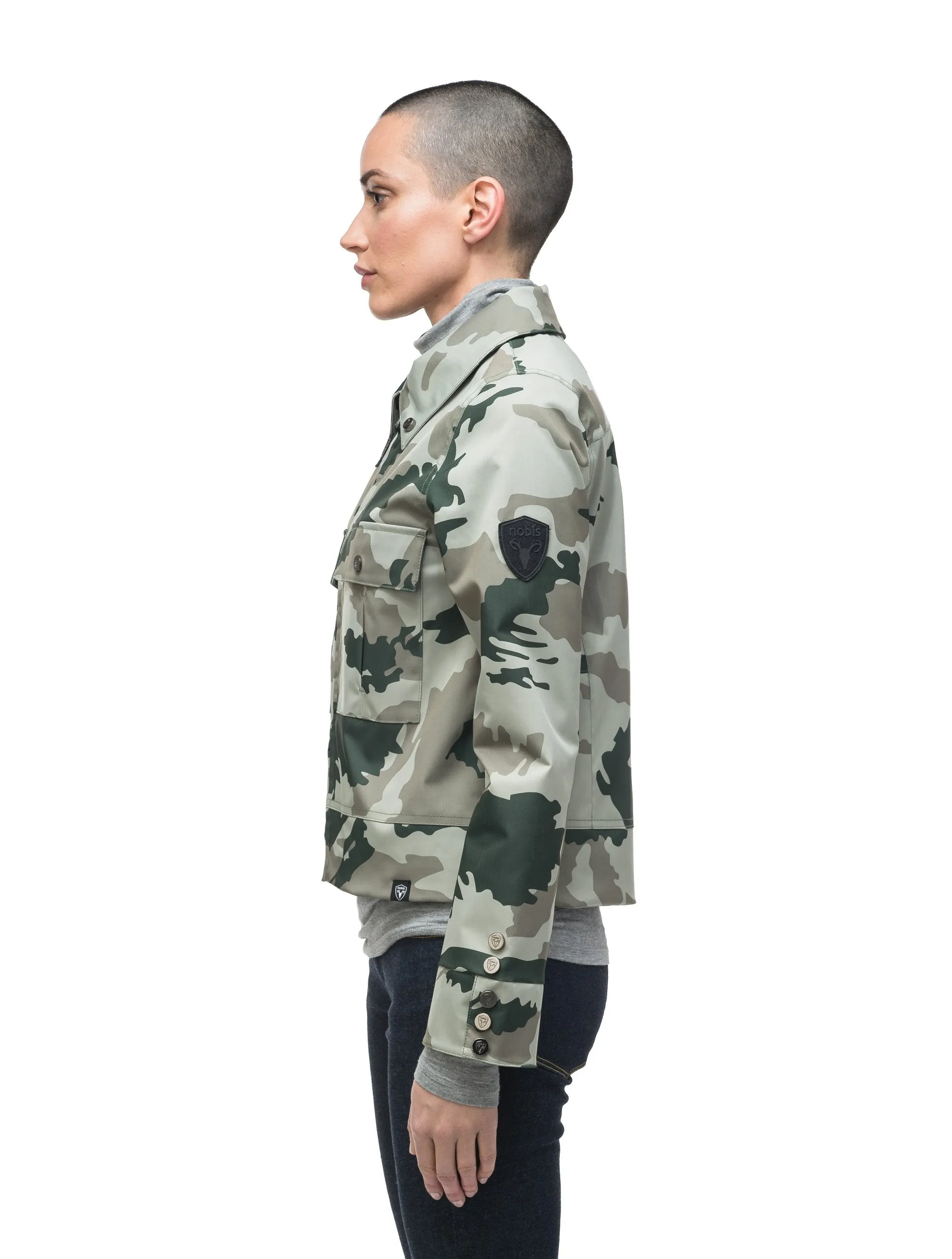 Isabella Women's Military Cropped Jacket