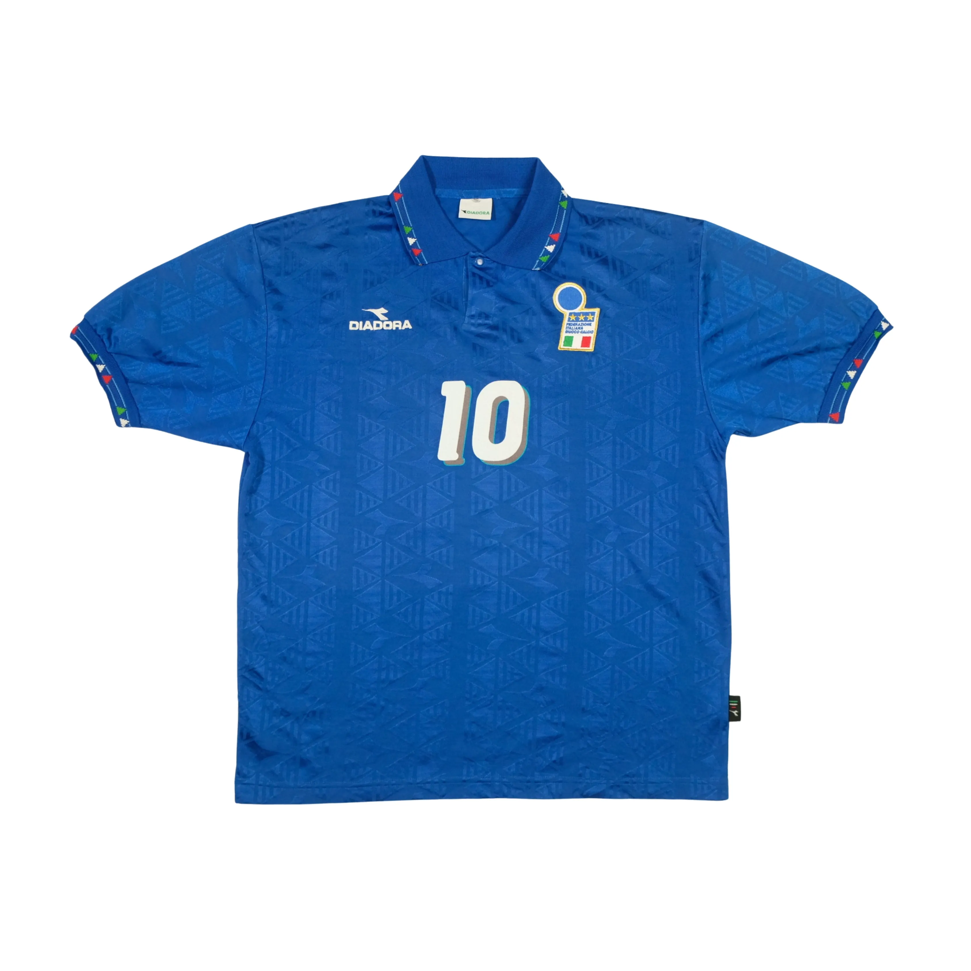 Italy Baggio 10 1994 Diadora Original Home Football Shirt Large