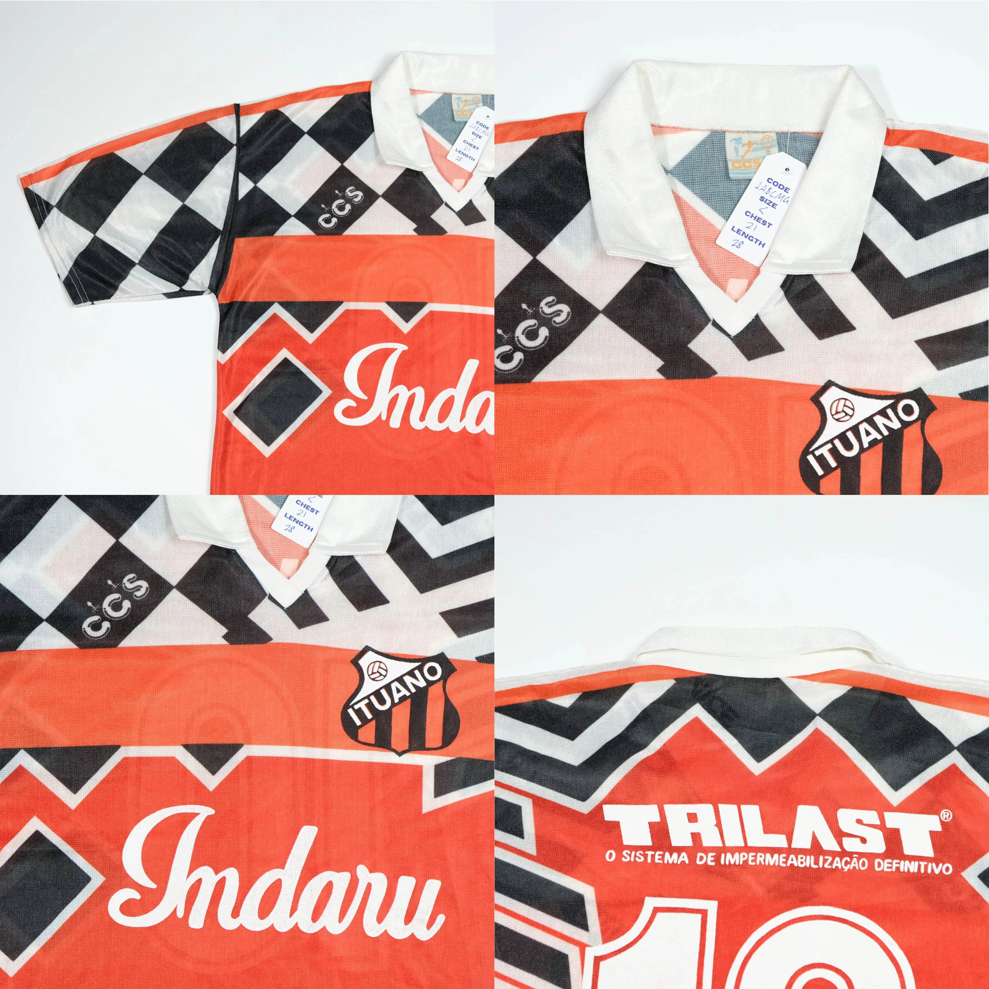 Ituano (Brazil) Original 1993 CCS Home Football Shirt Large