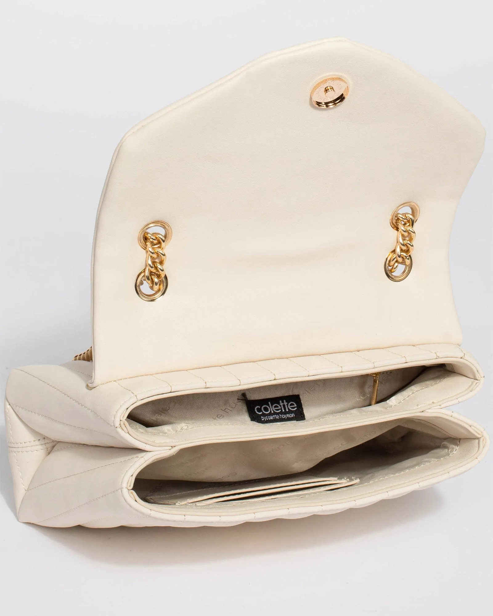 Ivory Malia Quilt Crossbody Bag
