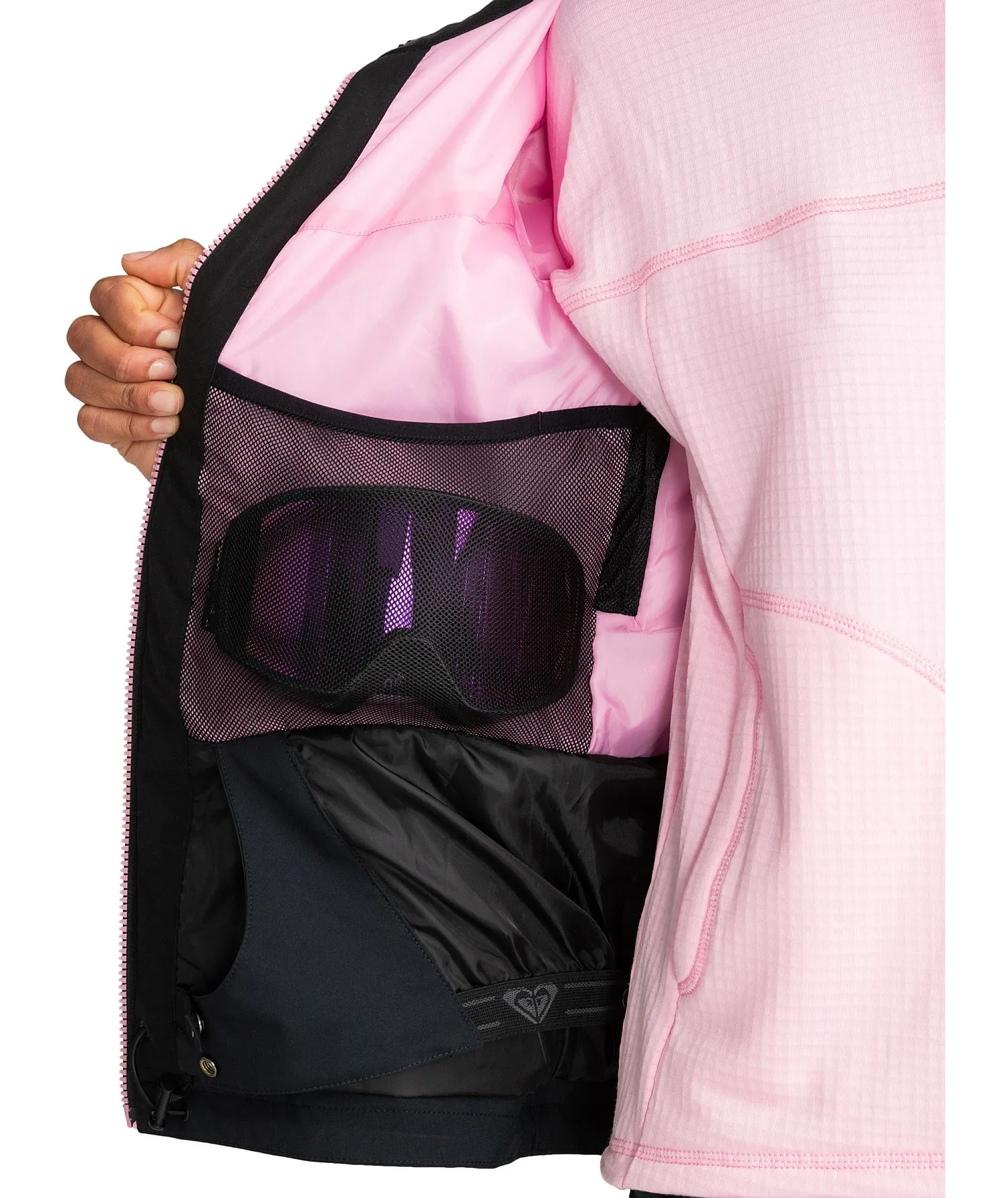 jacket Roxy Free Jet Block - MGS0/Pink Frosting - women´s