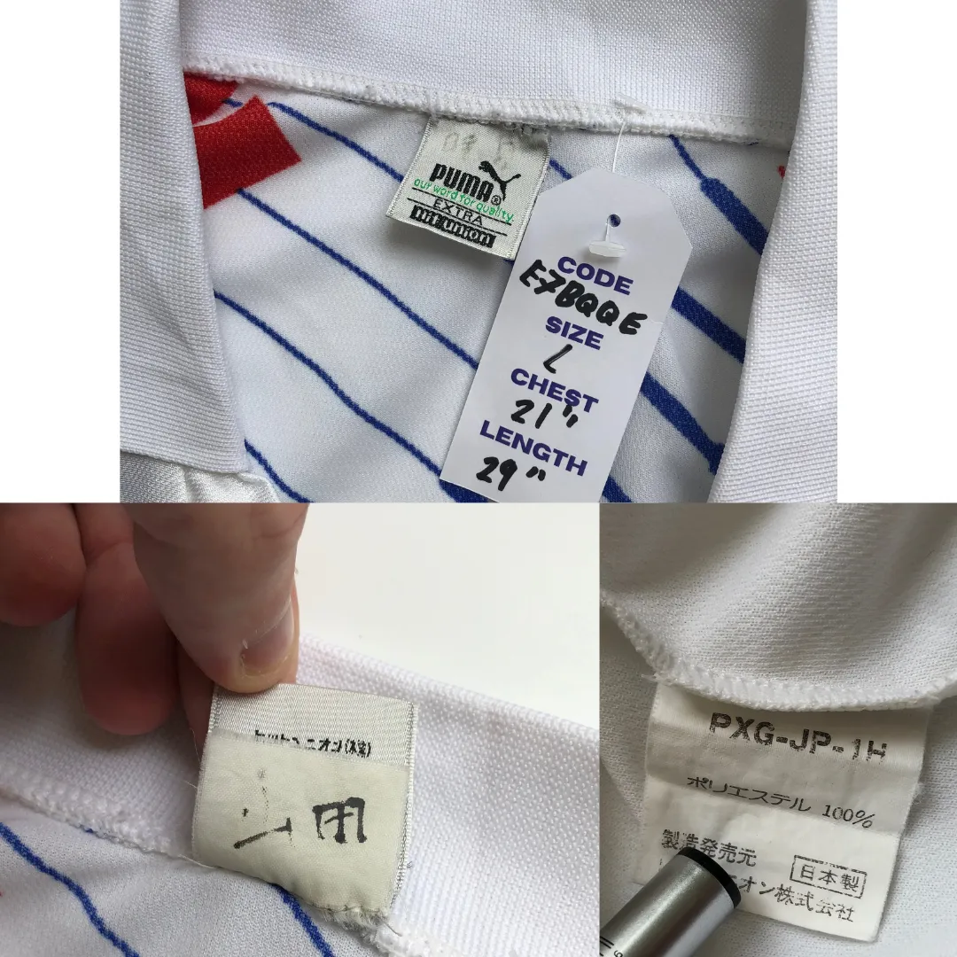 Japan Original Asics 1993/1994 Away Vintage Football Shirt Small/Medium