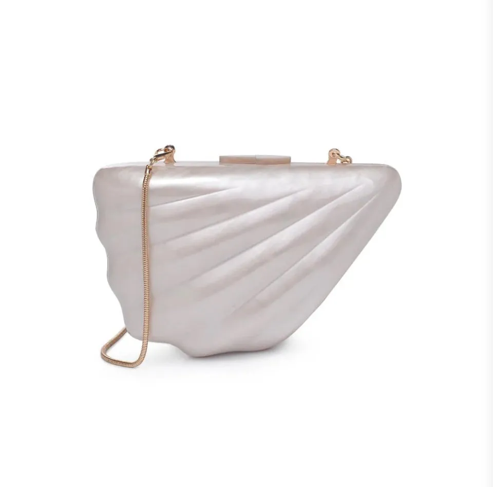 Jara Acrylic Slant Shell Clutch