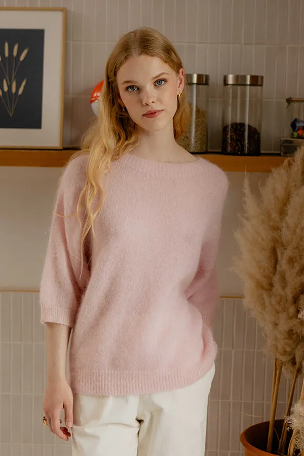 Jeff FREYA BABY PINK CREWNECK SWEATER