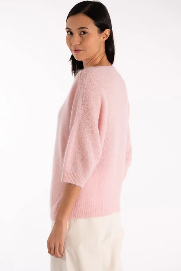 Jeff FREYA BABY PINK CREWNECK SWEATER