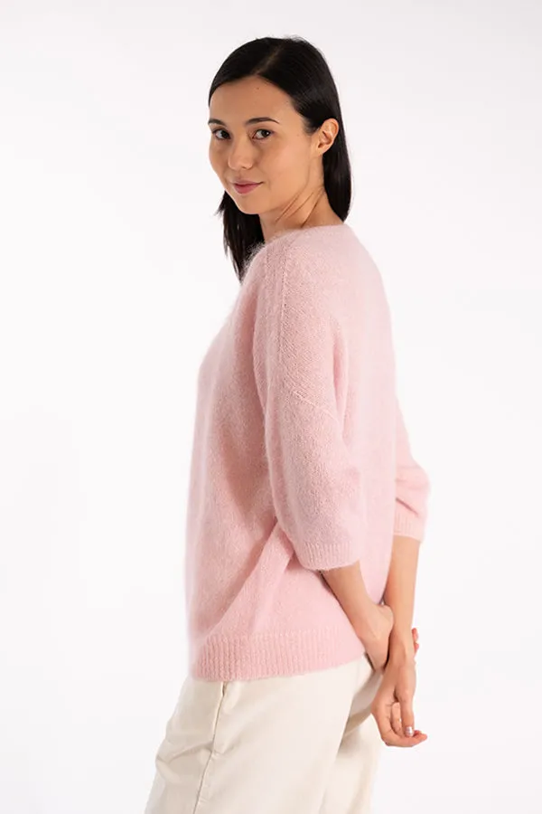 Jeff FREYA BABY PINK CREWNECK SWEATER