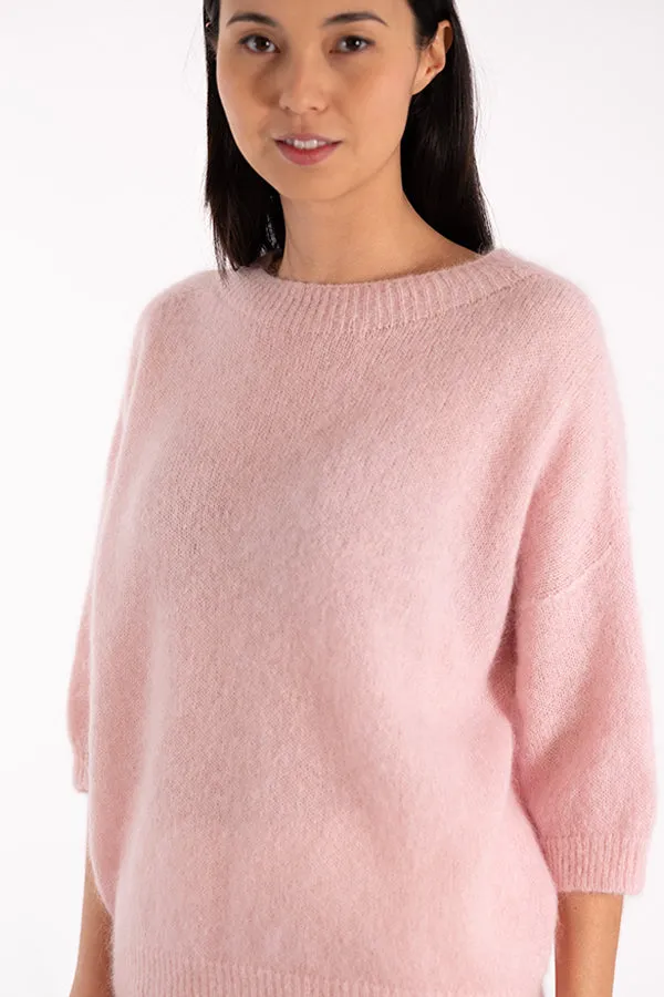 Jeff FREYA BABY PINK CREWNECK SWEATER