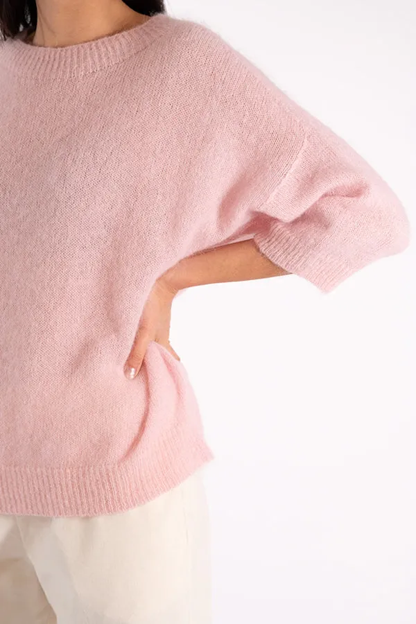 Jeff FREYA BABY PINK CREWNECK SWEATER