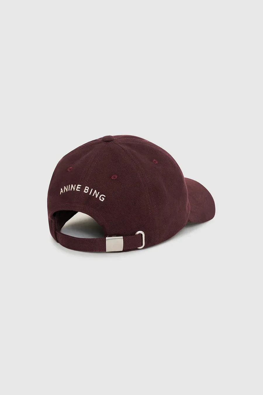 JEREMY BASEBALL CAP BURGUNDY - ANINE BING