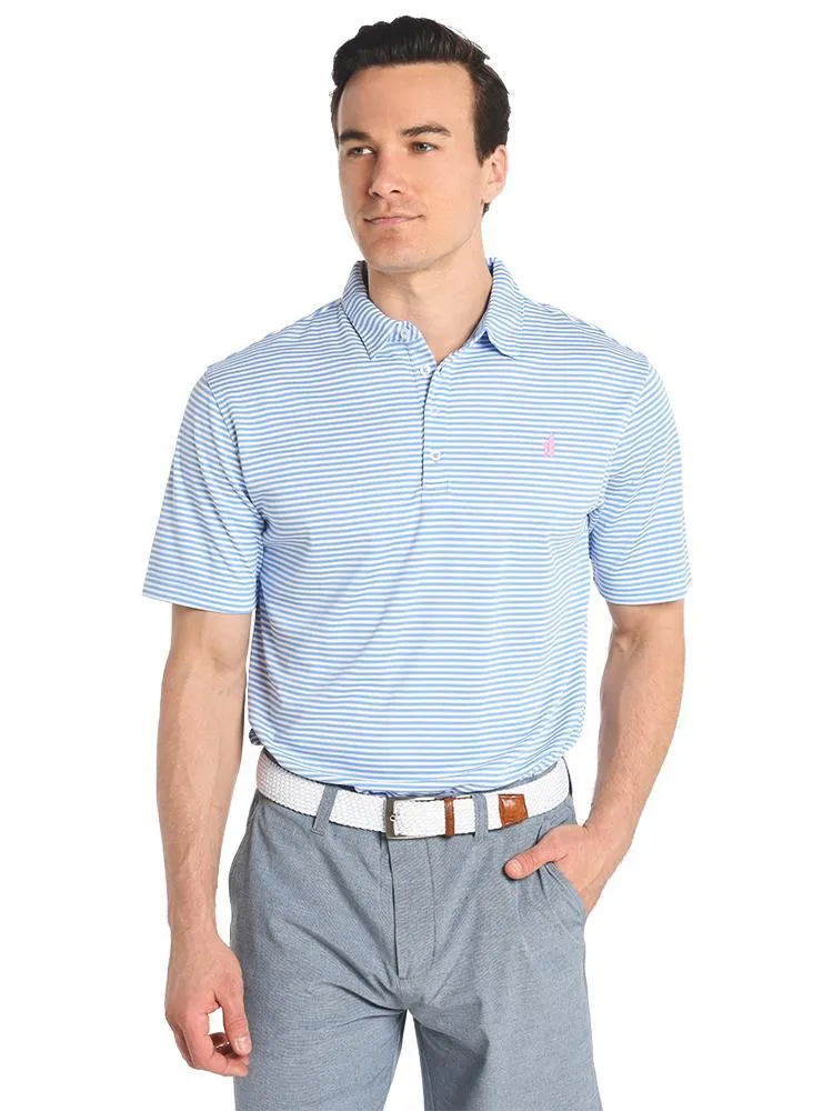     JOHNNIE-O  Bunker Performance Stripe Polo    