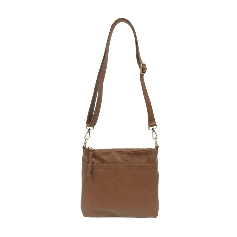 Joy Susan Layla Top Zip Crossbody Bag Harvest Brown
