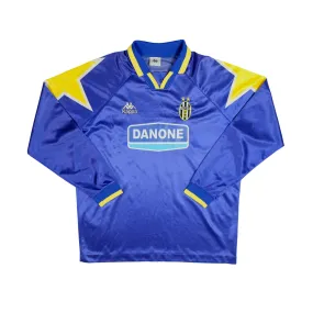 Juventus Italy Baggio Danone Original 1994/1995 Away Vintage Football Shirt Large