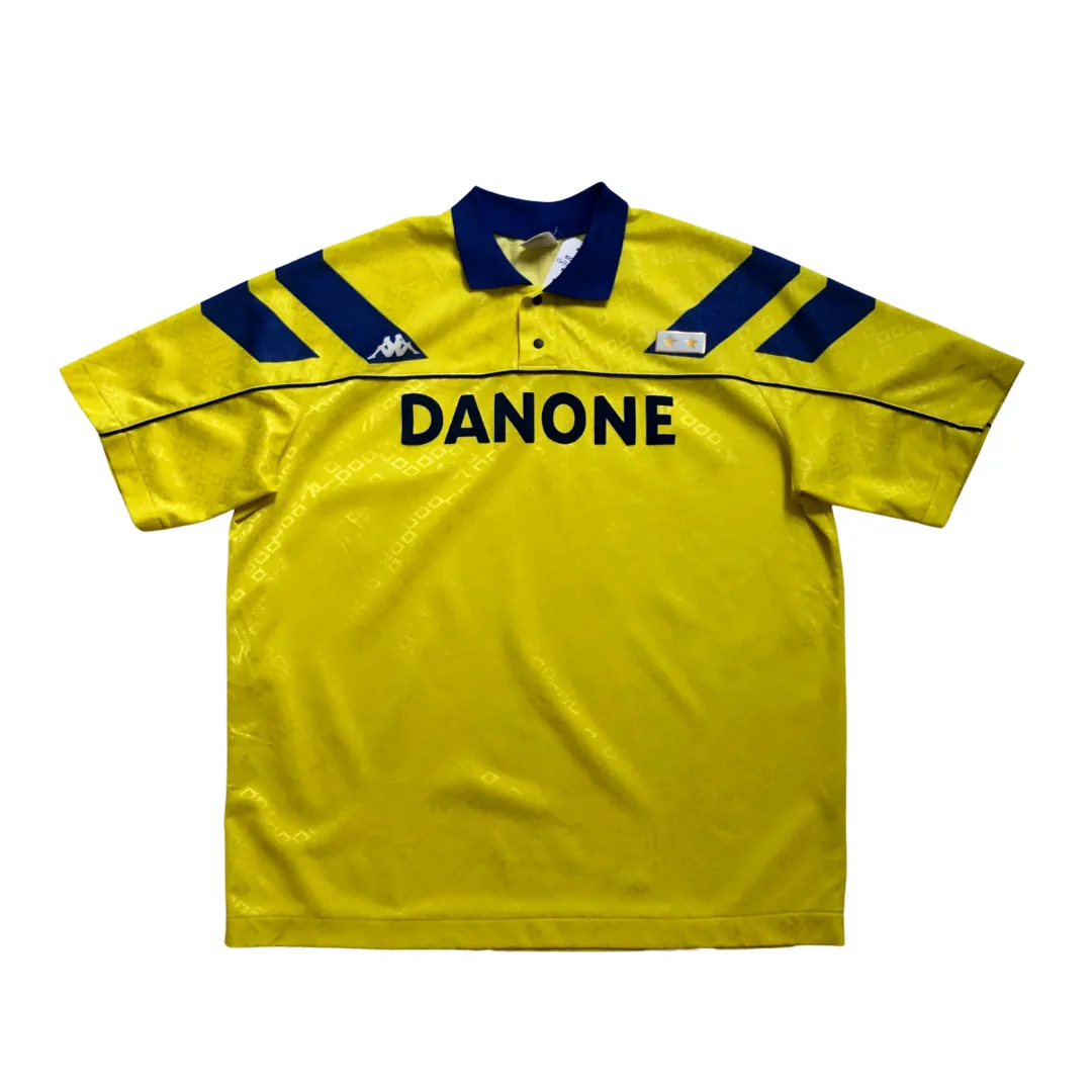 Juventus Italy Danone Original 1992 Away Vintage Football Shirt Large