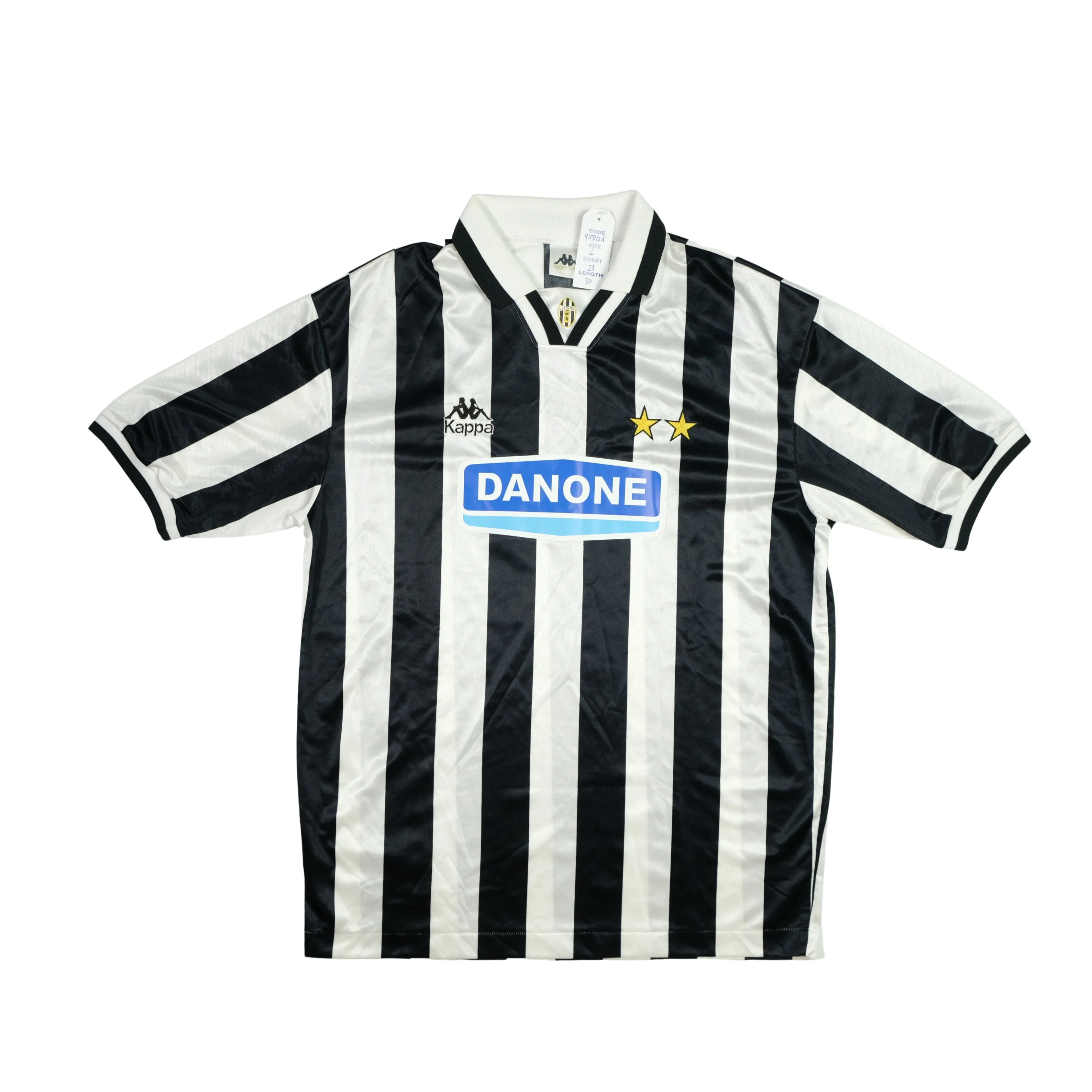 Juventus Italy Danone Original 1994/1995 Home Vintage Football Shirt Large