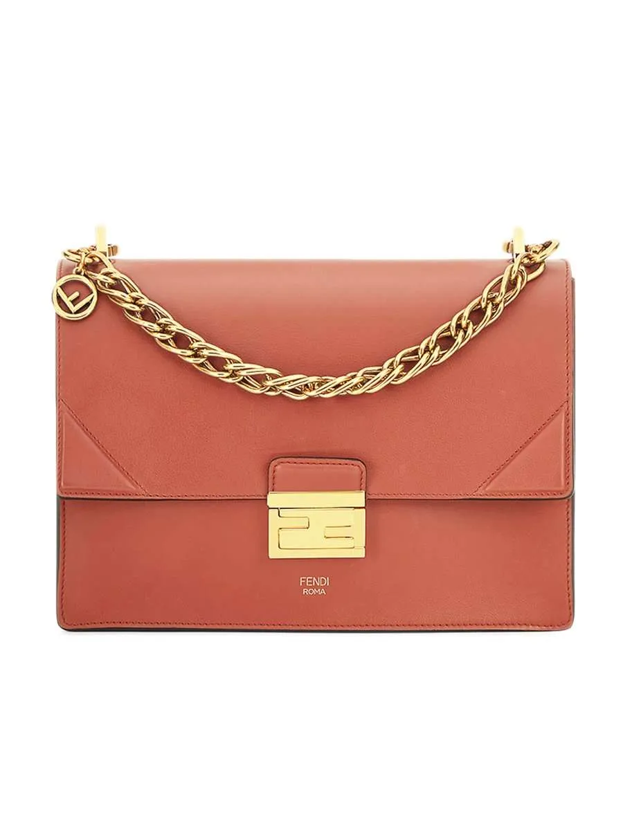 Kan U Medium Rust Leather Shoulder Bag